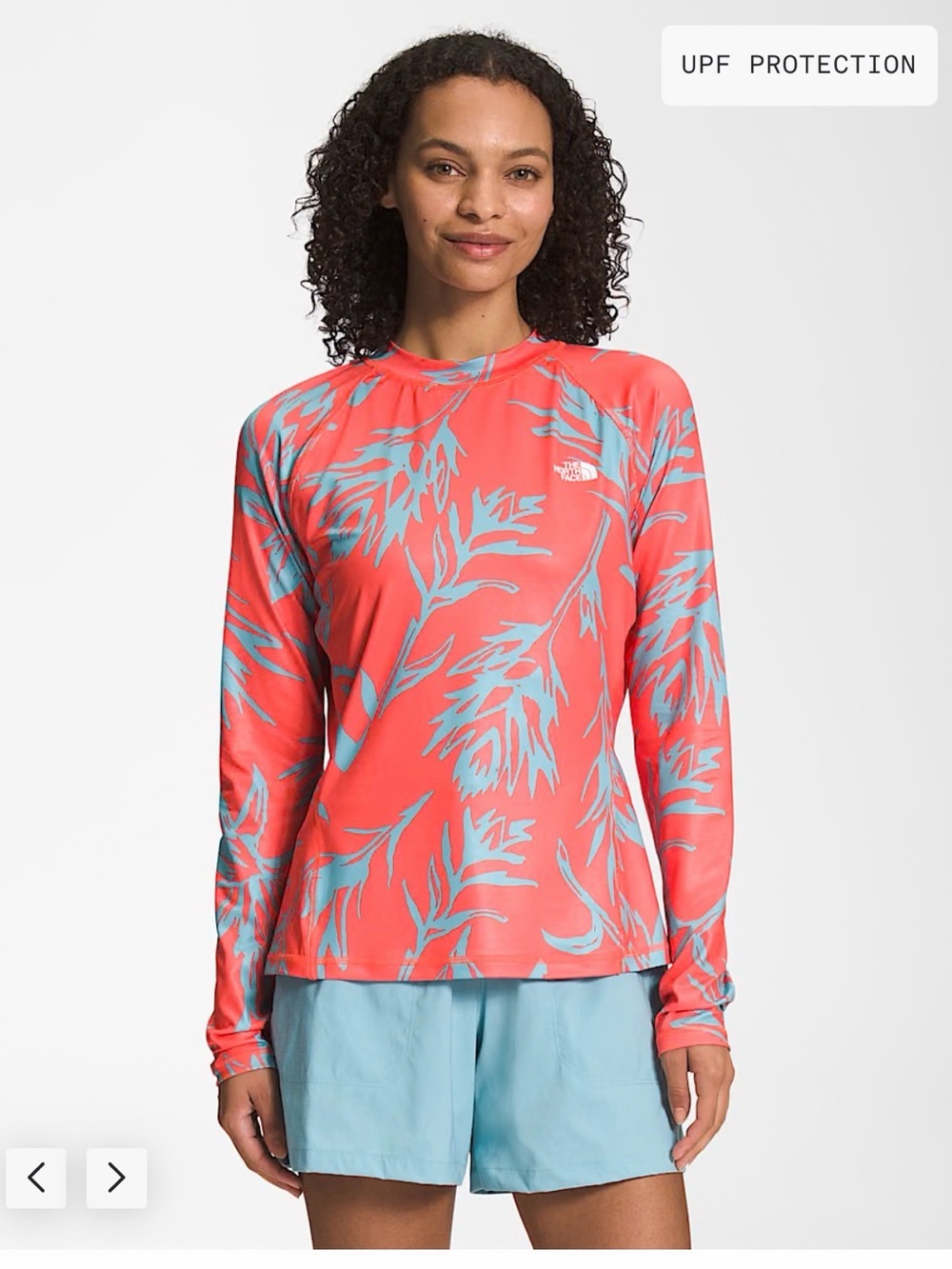 The North Face Long-Sleeve Breathable Top Coral Pink Flora